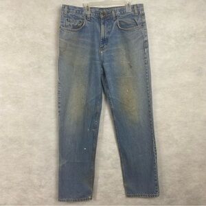 Kirkland Signature Jeans Men’s Size 34x34 Blue Vintage Item 167129 Stained Holes
